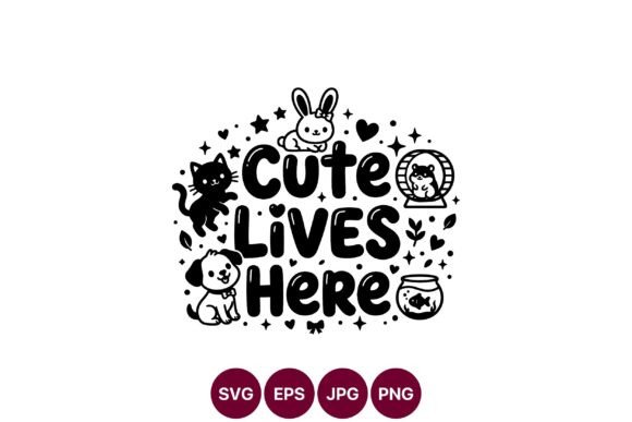 Adorable Cute Pet Life Design