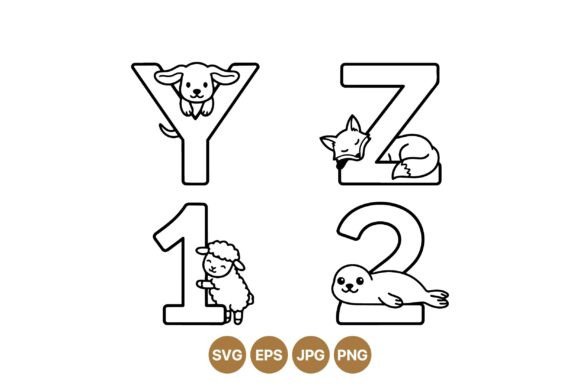 Animal Number Alphabet Clipart Review
