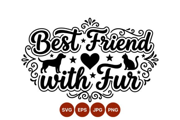 Best Friend with Fur Vector Art