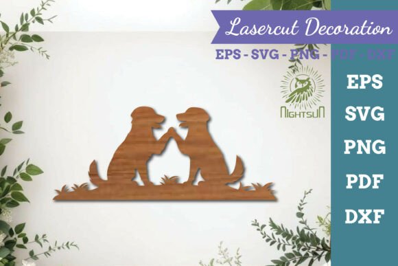 Couple Dog Lasercut SVG 5 Review