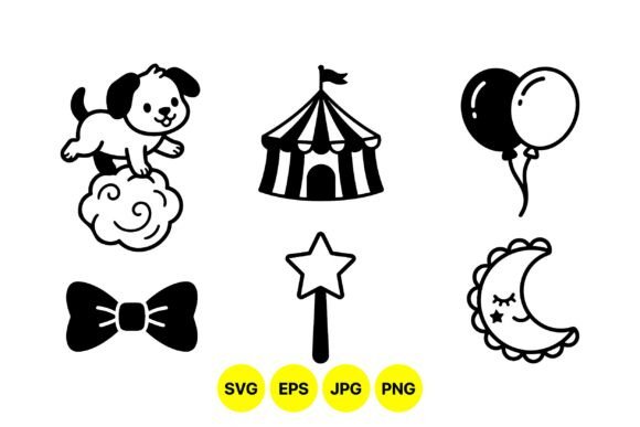 Cute Circus Animal Clipart Set