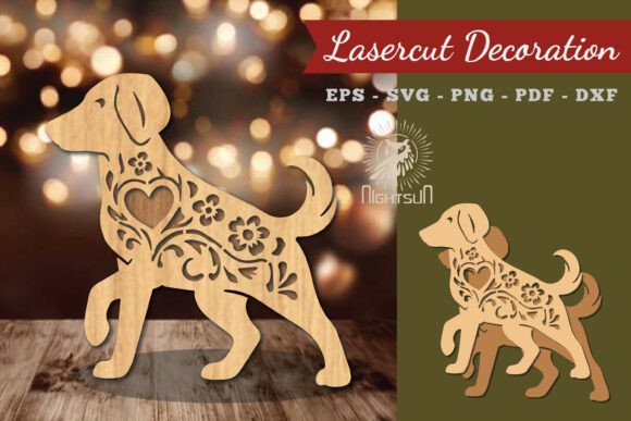 Decorative Dog Lasercut Decoration 3