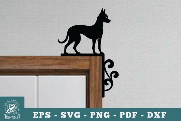 Dog Door Corner Lasercut SVG 4