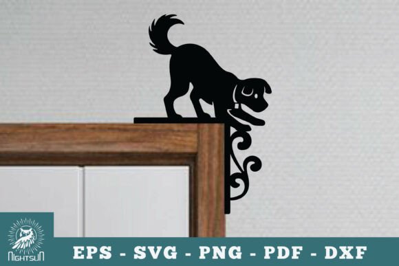 Dog Door Corner Lasercut SVG 7