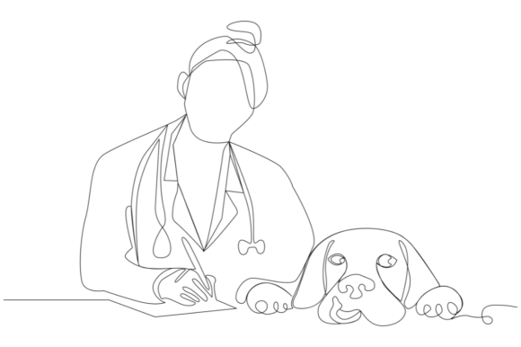 Female Veterinarian Wearing a Lab Coat