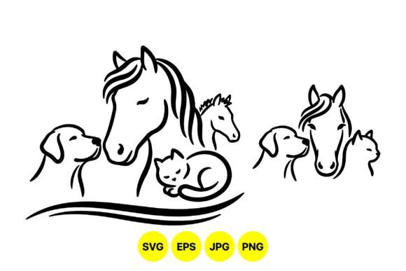 Minimalist Animal Line Art Set