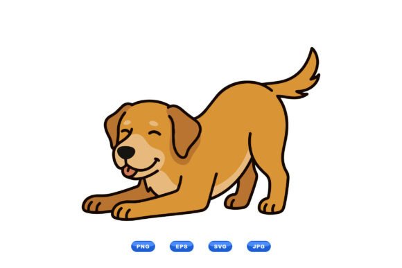Playful Puppy Cartoon Clipart