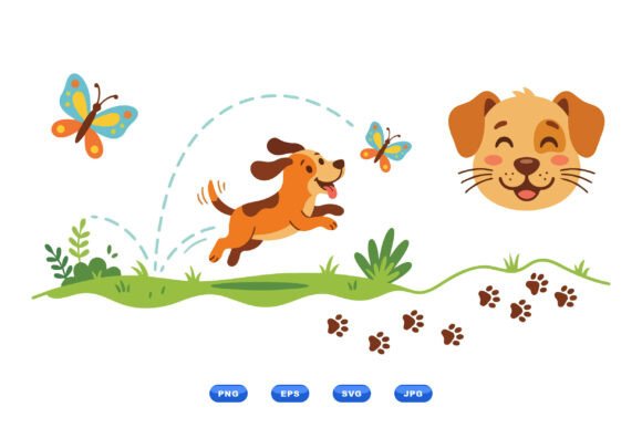 Playful Puppy Clipart Collection
