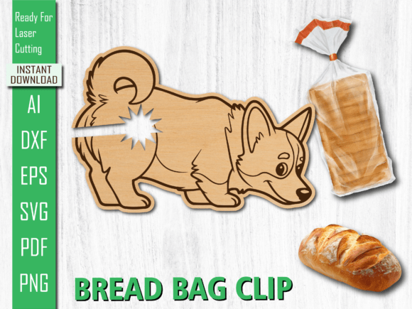 Searching Dog Bread Clip Animal Laser